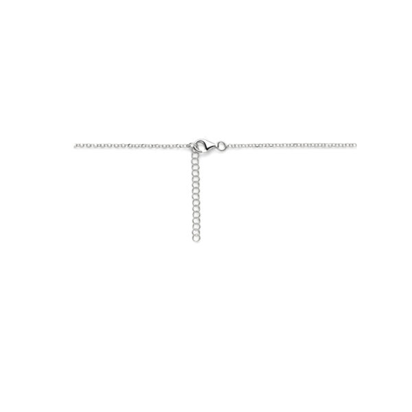 collier gedraaid 41 + 4 cm zilver gerhodineerd - Afbeelding 3