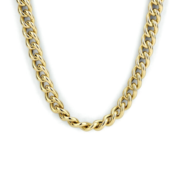 collier gourmette 5,2 mm 43 cm 14K geelgoud