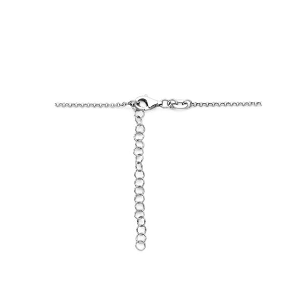 collier hart 1,5 mm 40 + 5 cm zilver gerhodineerd - Afbeelding 3