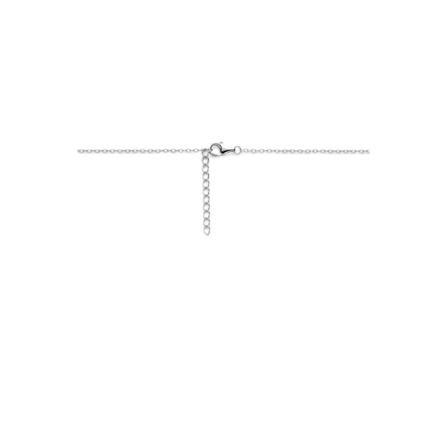 collier hartje 36 + 3 cm zilver gerhodineerd - Afbeelding 3