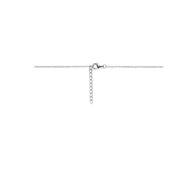 collier hartje 36 + 3 cm zilver gerhodineerd - Afbeelding 3