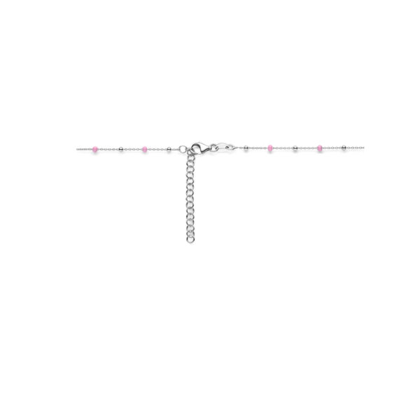 collier hartje 36 + 4 cm zilver gerhodineerd - Afbeelding 3