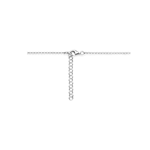 collier hartje 41 + 4 cm zilver gerhodineerd - Afbeelding 3