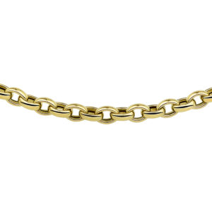collier jasseron 5,0 mm 45 cm 14K geelgoud