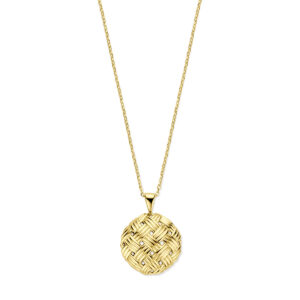 collier knoop 42 - 44 cm 14K geelgoud