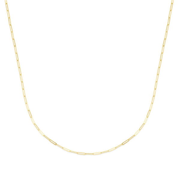 collier paperclip 1,8 mm 45 cm 14K geelgoud