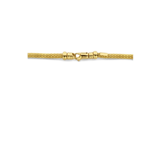 collier popcorn 3,0 mm 45 cm 14K geelgoud - Afbeelding 3