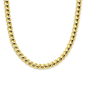 collier san marco 9 mm 45 cm 14K geelgoud
