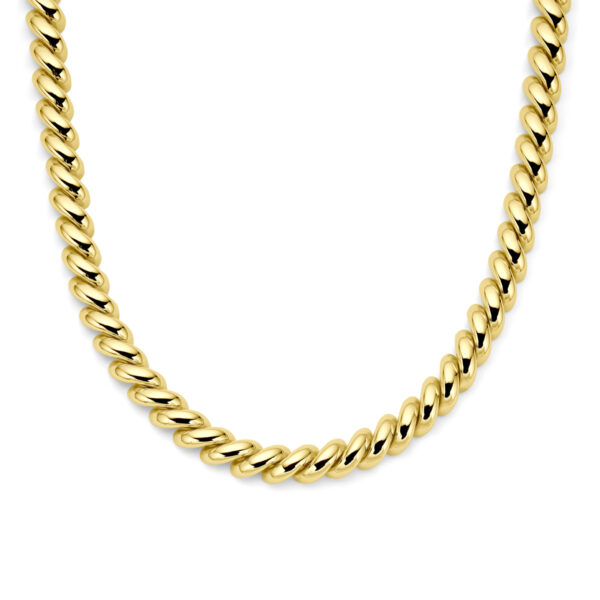 collier san marco 9 mm 45 cm 14K geelgoud