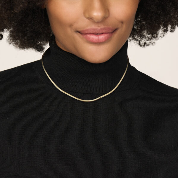 collier slang 2,6 mm 42 cm 14K geelgoud - Afbeelding 2
