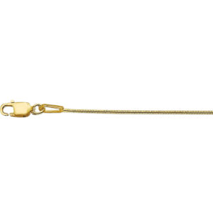 collier slang rond 1,1 mm 41 + 4 cm 14K geelgoud