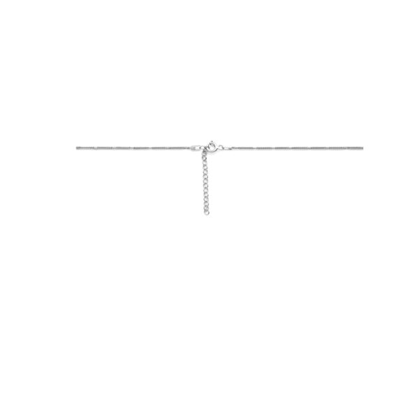 collier slang rond 1,5 mm 41 + 4 cm zilver gerhodineerd - Afbeelding 3