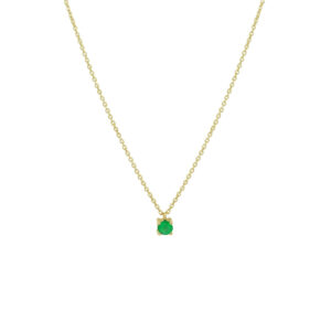 collier smaragd 40 - 42 - 44 cm 14K geelgoud