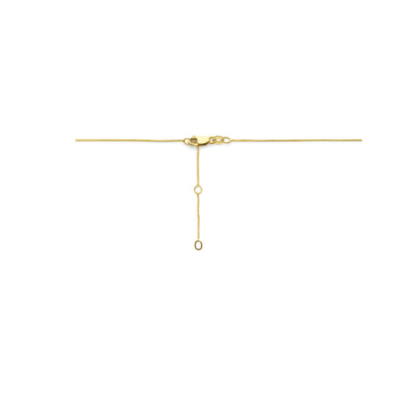 collier toermalijn en diamant 40 - 42 - 44 cm 0.11ct h si 14K geelgoud - Afbeelding 3