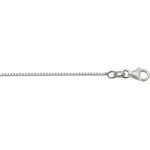 collier venetiaans 1,1 mm 41 - 43 - 45 cm 14K witgoud