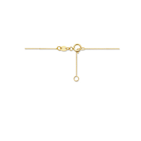 collier zirkonia 0,5 mm 40 + 2 cm 14K geelgoud - Afbeelding 3
