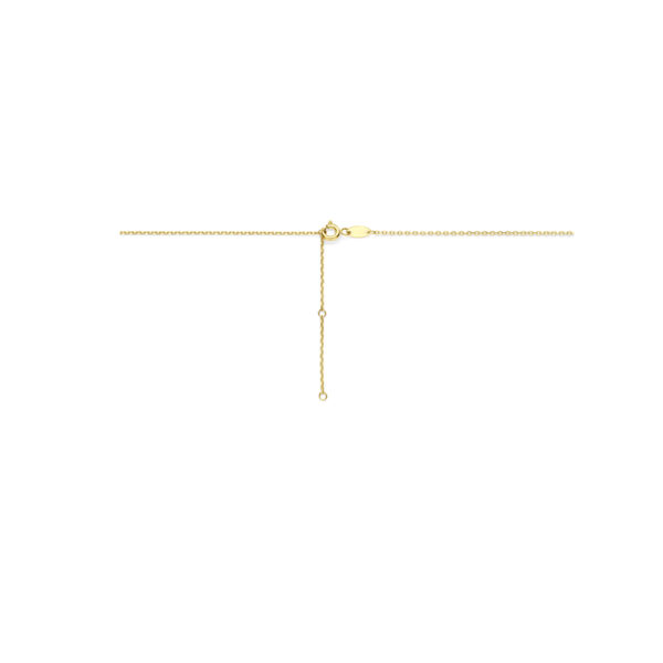 collier zirkonia 41 - 43 - 45 cm 14K geelgoud - Afbeelding 3