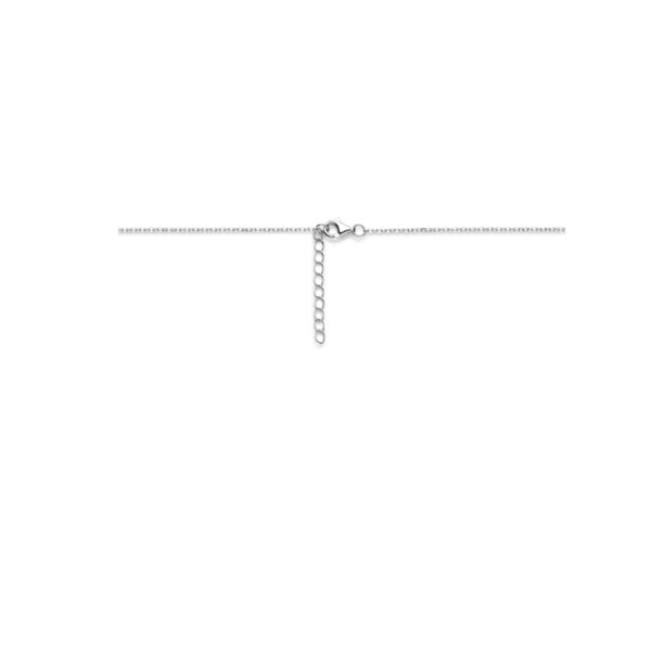 collier zirkonia 42 + 3 cm zilver gerhodineerd - Afbeelding 3