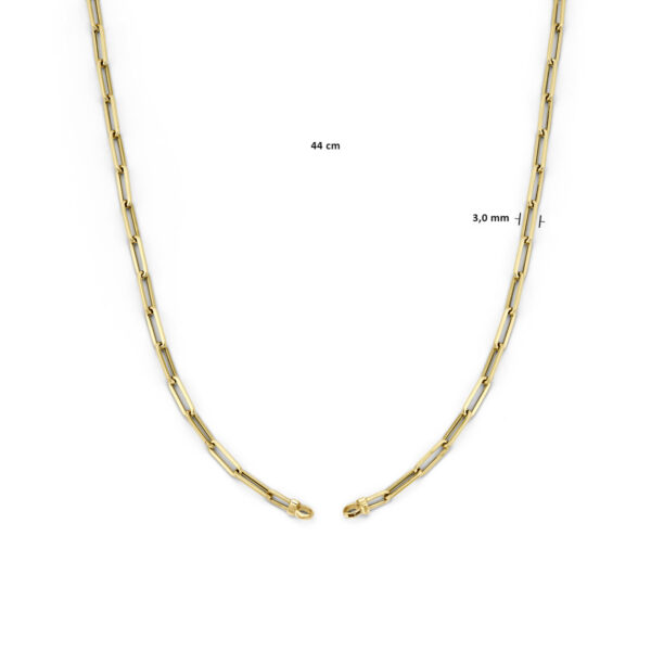 collier zonder slot 3,0 mm 44 cm 14K geelgoud - Afbeelding 4