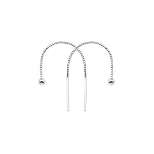 doortrekoorbellen 65 mm zilver wit