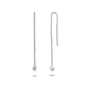doortrekoorbellen bolletje 66 mm zilver gerhodineerd
