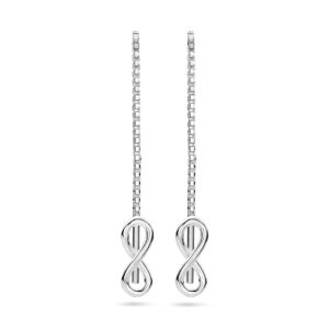 doortrekoorbellen infinity zilver wit