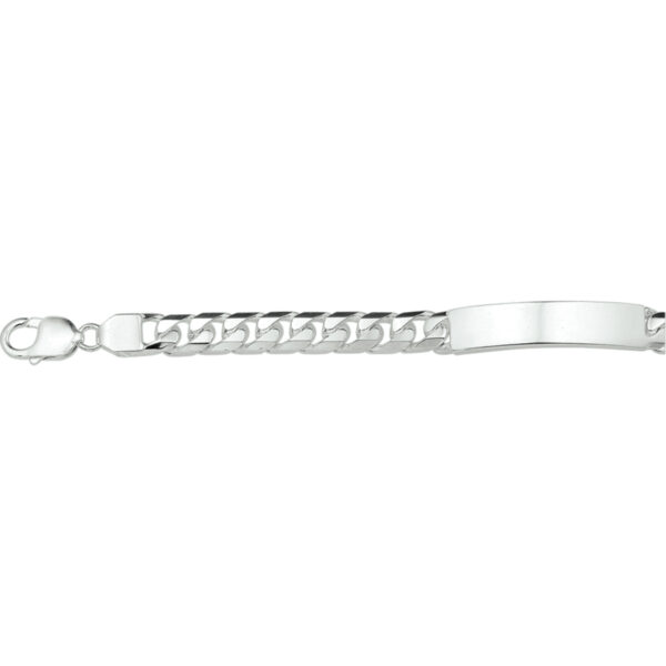 graveerarmband gourmet 9 mm zilver gerhodineerd - Afbeelding 2