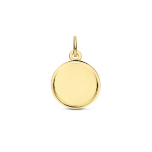 graveerhanger 18 mm 14K geelgoud