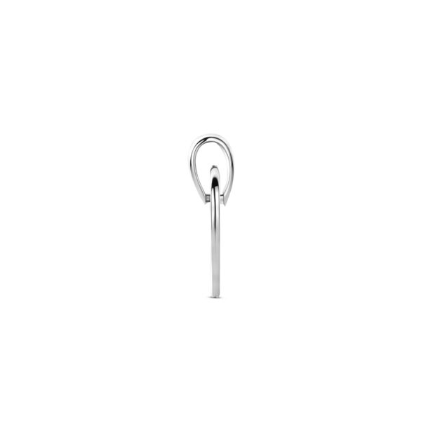 graveerhanger hartje 18 mm zilver gerhodineerd - Afbeelding 3
