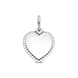 graveerhanger hartje 19 mm zilver gerhodineerd