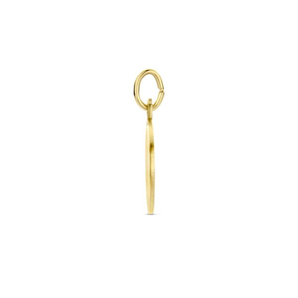 graveerhanger poli/mat 12 mm 14K geelgoud - Afbeelding 3
