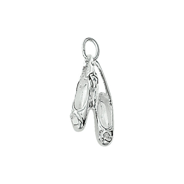 hanger balletschoenen zilver wit