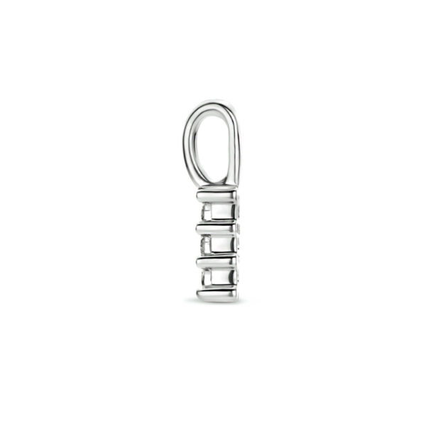 hanger diamant 0.05ct h si 14K witgoud - Afbeelding 3
