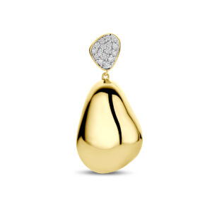 hanger diamant 0.20ct h si 34 mm 14K geelgoud