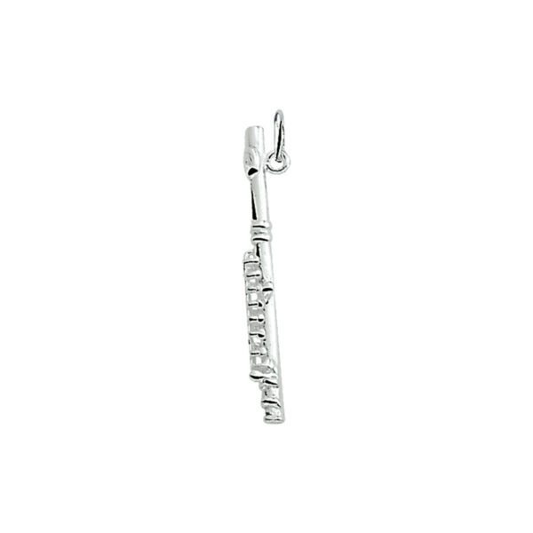 hanger dwarsfluit zilver wit