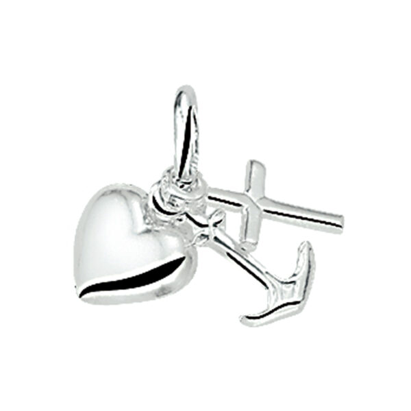 hanger geloof, hoop en liefde zilver wit