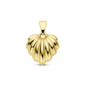 hanger hart 22 mm 14K geelgoud