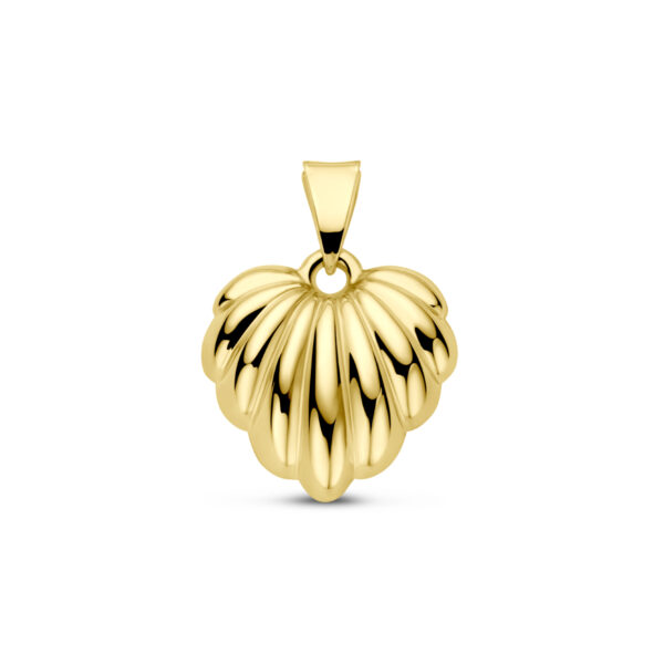 hanger hart 22 mm 14K geelgoud