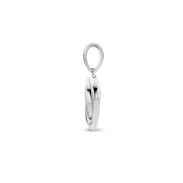 hanger hart zilver gerhodineerd - Afbeelding 3