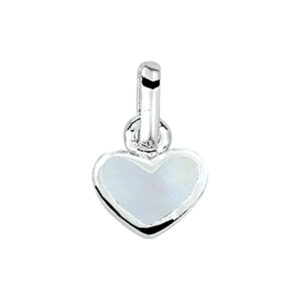 hanger hart zilver wit