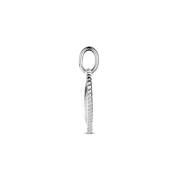 hanger hartje 19,5 mm zilver gerhodineerd - Afbeelding 3