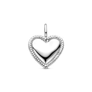hanger hartje 19,5 mm zilver gerhodineerd