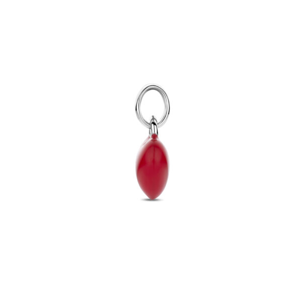 hanger hartje 8 mm zilver gerhodineerd - Afbeelding 3