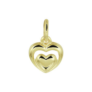 hanger hartjes 14K geelgoud