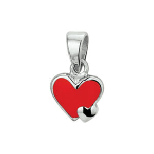 hanger hartjes zilver gerhodineerd