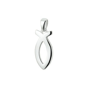 hanger ichtus visje zilver gerhodineerd