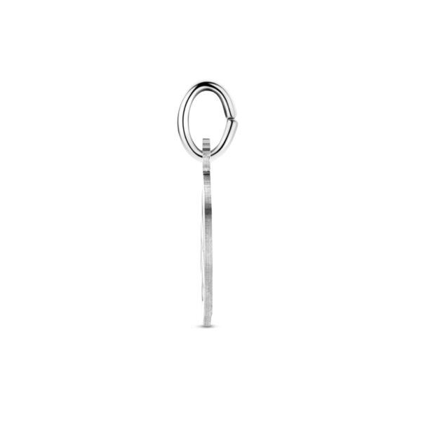 hanger klavertjes 19 mm zilver gerhodineerd - Afbeelding 3