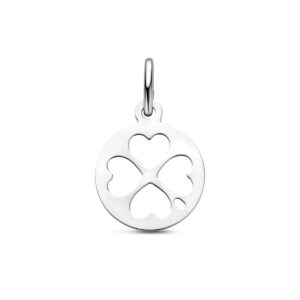 hanger klavertjes 19 mm zilver gerhodineerd