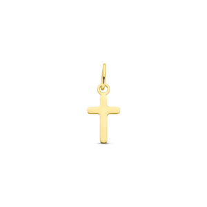 hanger kruis 14 mm 14K geelgoud