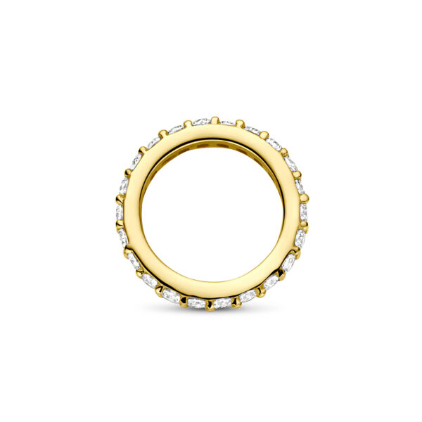 hanger lab grown diamant 0.21ct h si 10,5 mm 14K geelgoud - Afbeelding 3